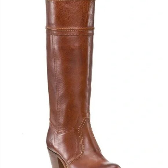 Frye Jane Heeled Leather Boots - Picture 5 of 5